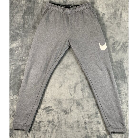 Nike Men's L Dri-Fit Graphic Taper Fitness Pants Gray CU6775-071 - Picture 1 of 8